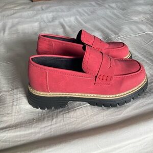 Red Loafers with Black Soles